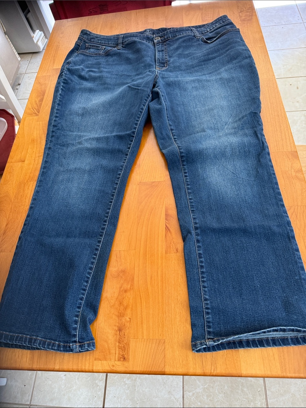 St. John's Bay Dark Blue Boot Cut Jeans